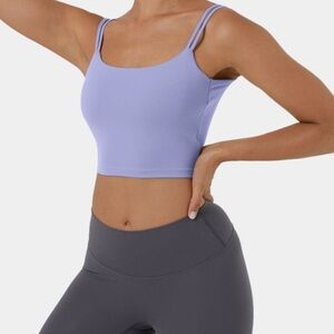 Halara NWOT Backless Twisted Crop Yoga Tank